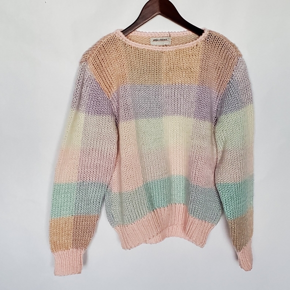 Vintage Multicolor  Knitted Sweater - Picture 2 of 8